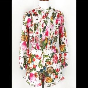 Fourteenth Place Floral Ruffle Romper